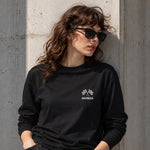Monza Grand Prix Sweatshirt – Siyah – model üzerinde ön görünüm