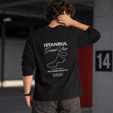 Türkiye Grand Prix Sweatshirt – Siyah – model üzerinde arka görünüm