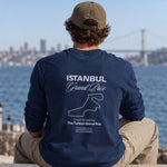 Türkiye Grand Prix Sweatshirt – Lacivert – model üzerinde arka görünüm