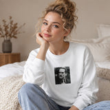 Vito Corleone Sweatshirt – Beyaz – model üzerinde ön görünüm