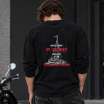 Saint Tropez Sailing Club Sweatshirt – Siyah – model üzerinde arka görünüm
