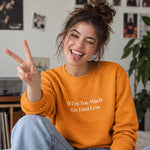 Go Find Less Sweatshirt – Turuncu – model üzerinde ön görünüm