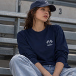 Imola Grand Prix Sweatshirt – Lacivert – model üzerinde ön görünüm