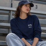 Imola Grand Prix Sweatshirt – Lacivert – model üzerinde ön görünüm
