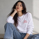 German Grand Prix – Nürburgring Grand Prix Sweatshirt – Beyaz – model üzerinde ön görünüm