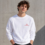 Spa-Francorchamps Grand Prix Sweatshirt – Beyaz – model üzerinde ön görünüm