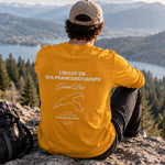 Spa-Francorchamps Grand Prix Sweatshirt – Turuncu – model üzerinde arka görünüm