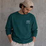 Monaco Grand Prix Sweatshirt – Koyu Yeşil – model üzerinde ön görünüm
