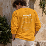 Monaco Grand Prix Sweatshirt – Turuncu – model üzerinde arka görünüm