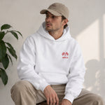 Imola Grand Prix Oversize Hoodie – Beyaz – model üzerinde ön görünüm