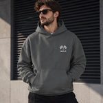 Imola Grand Prix Oversize Hoodie – Antrasit – model üzerinde ön görünüm
