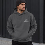 German Grand Prix – Nürburgring Grand Prix Oversize Hoodie – Antrasit – model üzerinde ön görünüm