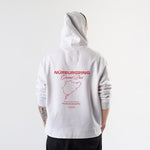 German Grand Prix – Nürburgring Grand Prix Oversize Hoodie – Beyaz – model üzerinde arka görünüm