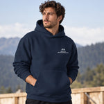 Spa-Francorchamps Grand Prix Oversize Hoodie – Lacivert – model üzerinde ön görünüm