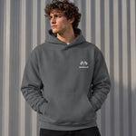 Monaco Grand Prix Oversize Hoodie – Antrasit – model üzerinde ön görünüm