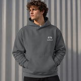 Monaco Grand Prix Oversize Hoodie – Antrasit – model üzerinde ön görünüm