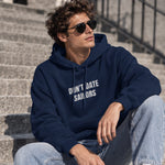 Sailor Hoodie – Lacivert – model üzerinde ön görünüm