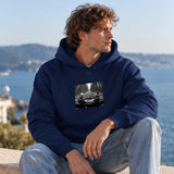 No Requests Hoodie – Lacivert – model üzerinde ön görünüm