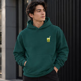 What The Fuck Is Kuzu Kulağı Hoodie – Koyu Yeşil – model üzerinde ön görünüm