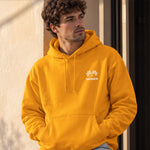 Monza Grand Prix Hoodie – Turuncu – model üzerinde ön görünüm