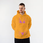Pink Bikini Hoodie – Turuncu – model üzerinde ön görünüm