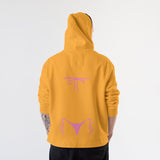 Pink Bikini Hoodie – Turuncu – model üzerinde arka görünüm