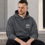 Monza Grand Prix Oversize Hoodie – Antrasit – model üzerinde ön görünüm