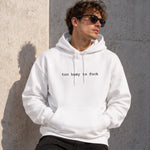 Too Busy Hoodie – Beyaz – model üzerinde ön görünüm