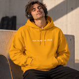 Too Busy Hoodie – Turuncu – model üzerinde ön görünüm