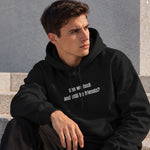 Can We Fuck Hoodie – Siyah – model üzerinde ön görünüm