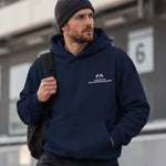 Spa-Francorchamps Grand Prix Hoodie – Lacivert – model üzerinde ön görünüm