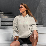 Good Boys & Bad Boys Hoodie – Krem – model üzerinde ön görünüm