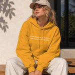Good Boys & Bad Boys Hoodie – Turuncu – model üzerinde ön görünüm