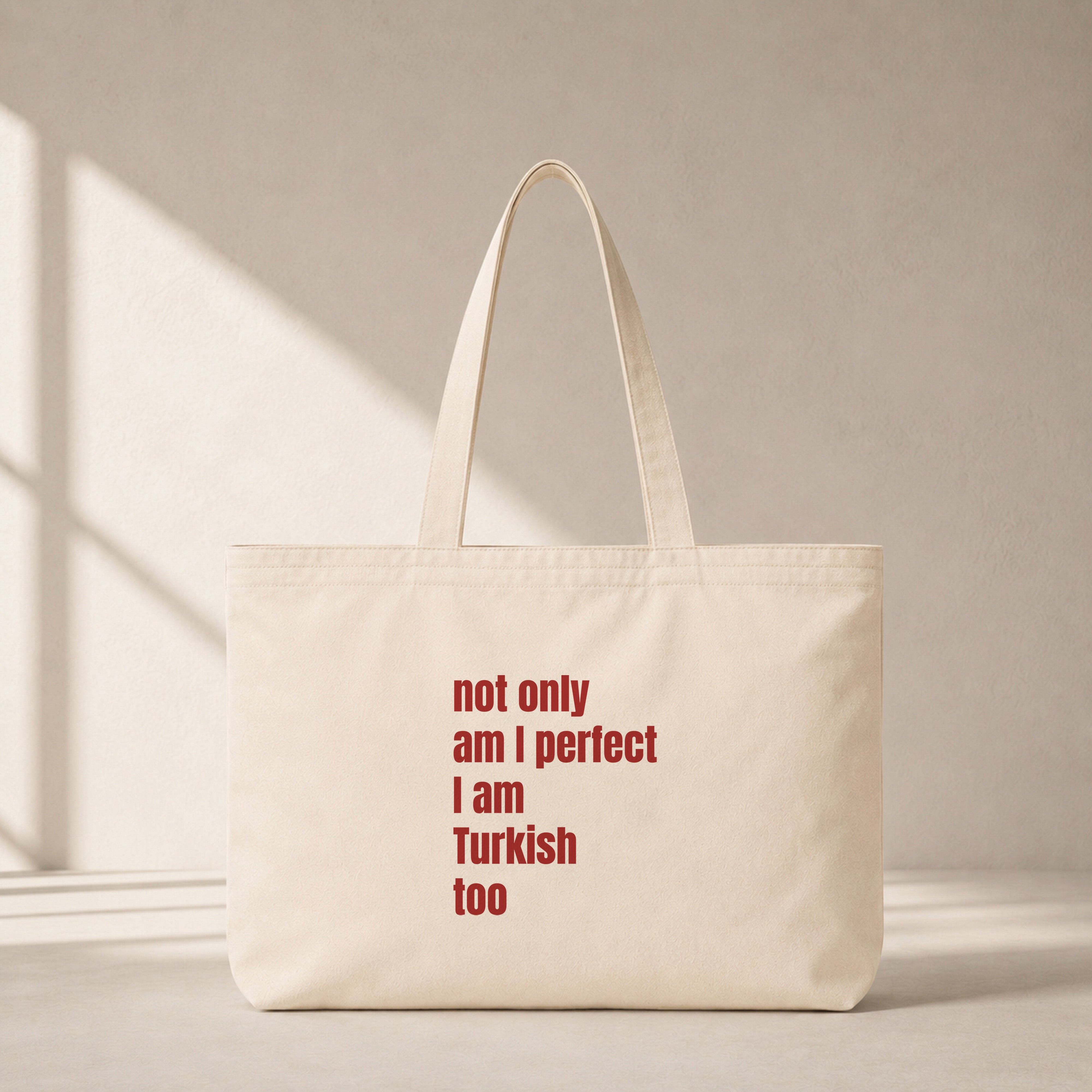 I Am Turkish Too Club Tote Bag – ön görünüm