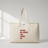 I Am Turkish Too Daily Tote Bag – ön görünüm