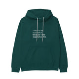 I Like Expensive Shit Hoodie - Koyu Yeşil - ön görünüm