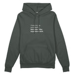 I Like Expensive Shit Oversize Hoodie - Antrasit - ön görünüm