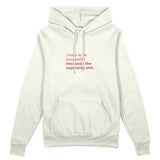 I Like Expensive Shit Oversize Hoodie - Beyaz - ön görünüm