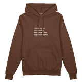 I Like Expensive Shit Oversize Hoodie - Kahverengi - ön görünüm