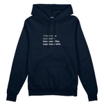 I Like Expensive Shit Oversize Hoodie - Lacivert - ön görünüm