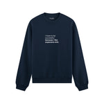 I Like Expensive Shit Oversize Sweatshirt - Lacivert - ön görünüm