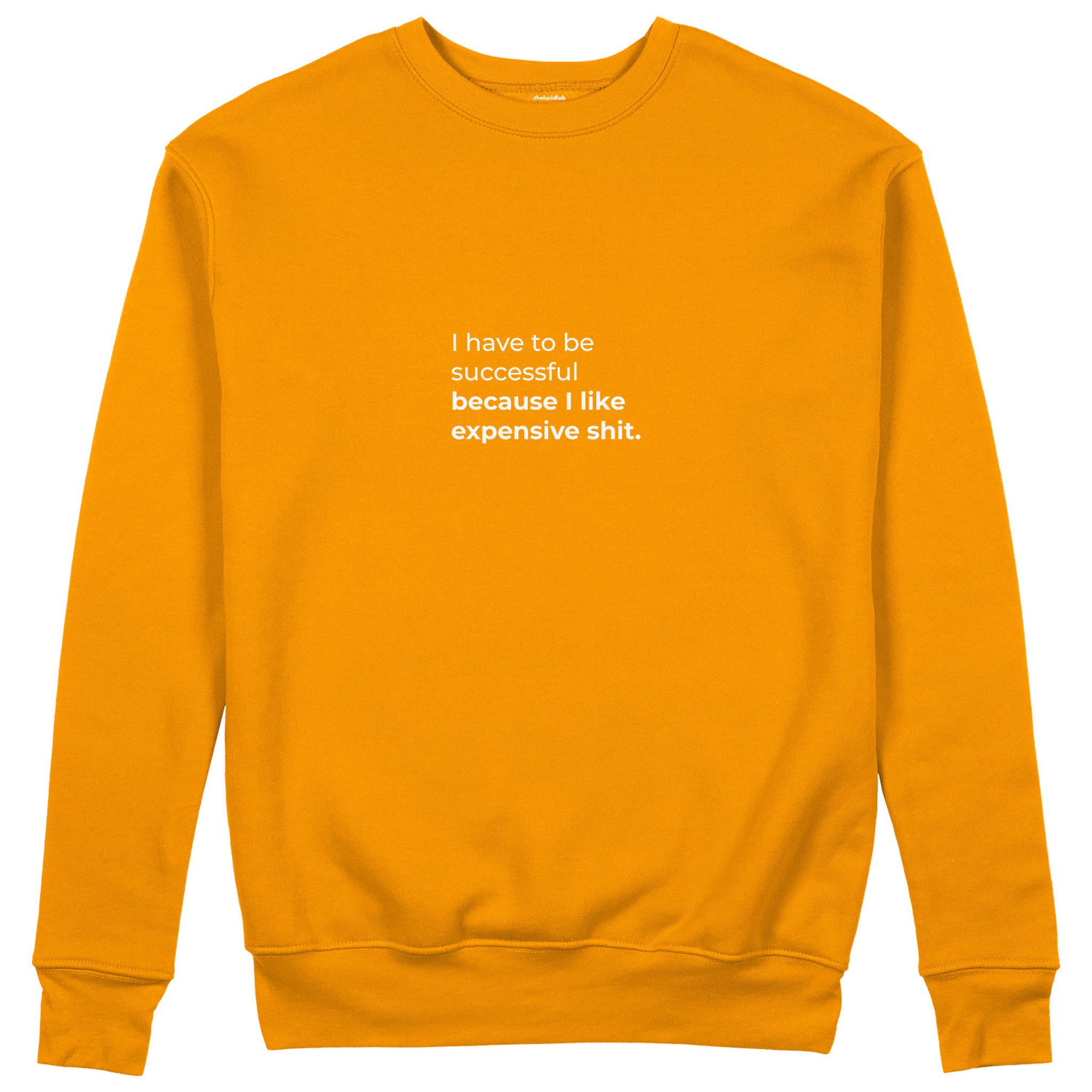 I Like Expensive Shit Sweatshirt - Turuncu - ön görünüm