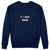 I Love Hot Dads Sweatshirt - Lacivert - ön görünüm