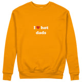 I Love Hot Dads Sweatshirt - Turuncu - ön görünüm