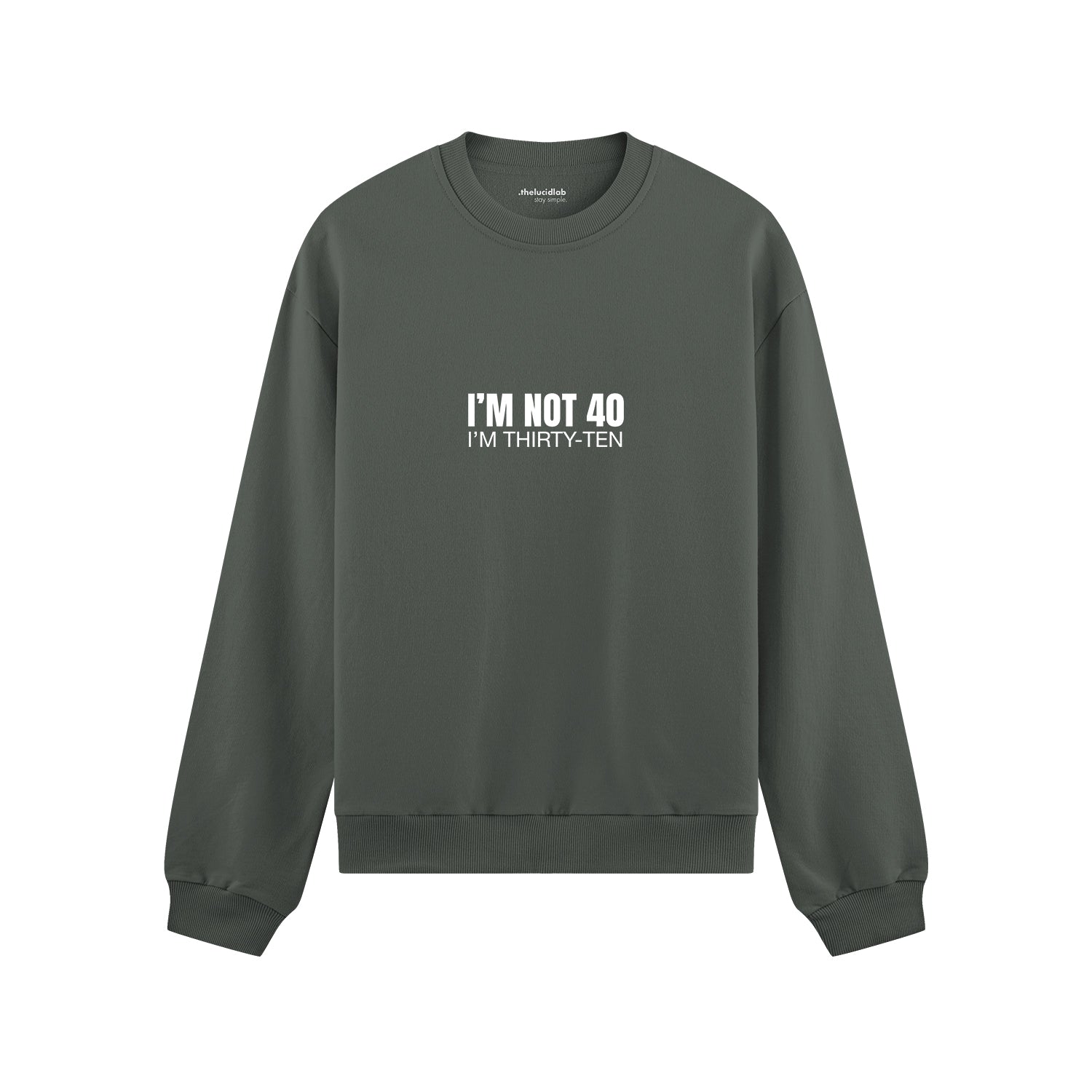 I’m Not 40 Oversize Sweatshirt - Antrasit - ön görünüm