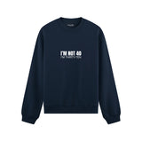 I’m Not 40 Oversize Sweatshirt - Lacivert - ön görünüm
