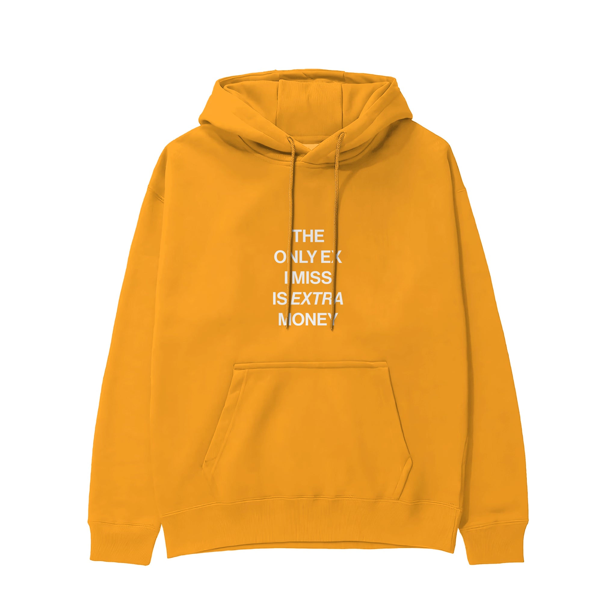 I Miss Is Extra Money Hoodie - Turuncu - ön görünüm