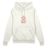 I Miss Is Extra Money Oversize Hoodie - Beyaz - ön görünüm
