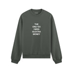 I Miss Is Extra Money Oversize Sweatshirt - Antrasit - ön görünüm