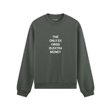 I Miss Is Extra Money Oversize Sweatshirt - Antrasit - ön görünüm